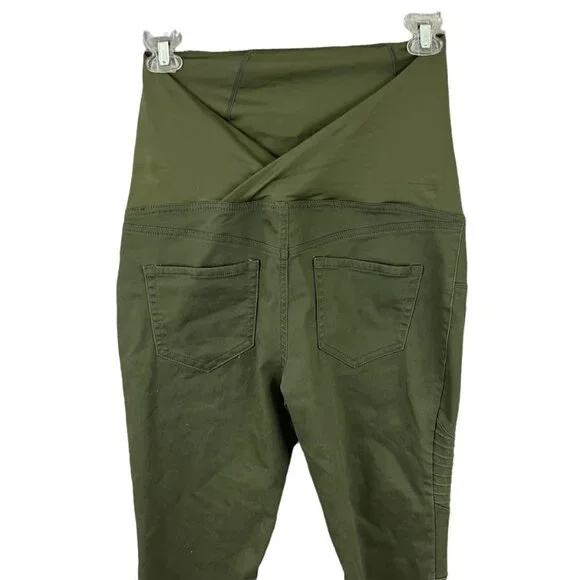 Isabel Maternity by Ingrid & Isabel Green Jeggings Size 8 - Picture 7 of 9